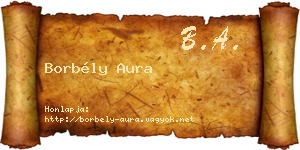 Borbély Aura névjegykártya
